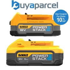 DeWalt DCBP518 18v 5.0ah Powerstack Battery + DCBP034 1.7ah Compact Twin Pack