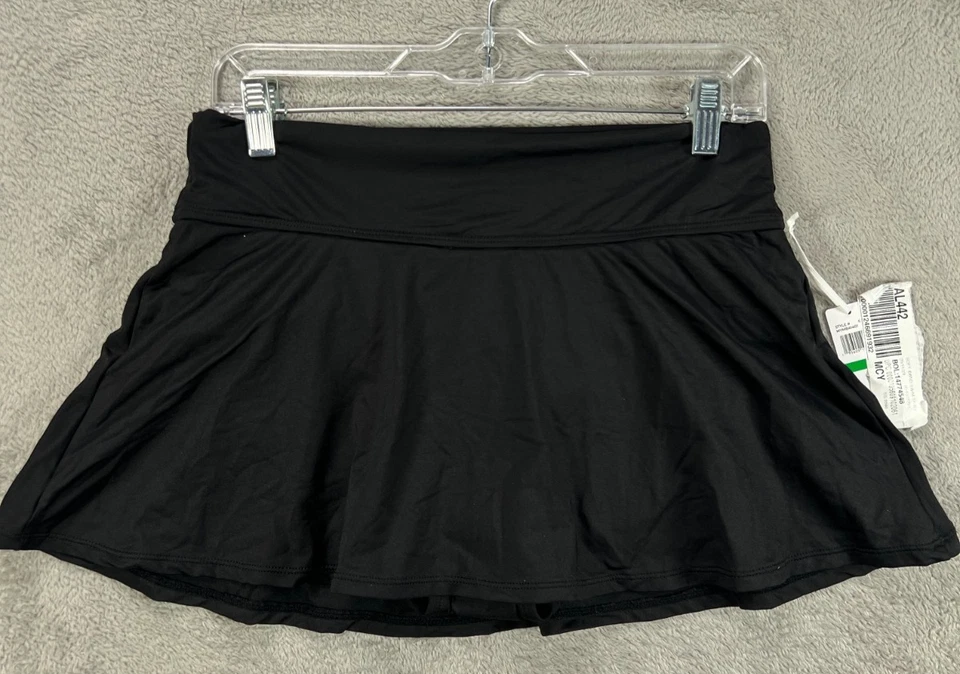 Falda de natación Ann Cole negra banda suave rock talla grande parte inferior de natación falda corta nueva con etiquetas Foto 3 de 4