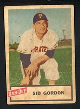 1954 DAN DEE SID GORDON PIRATES VG-EX 431161 (KYCARDS)