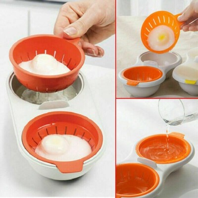 Mikrowelle Double Cup Perfect Eggs Wilderer Kochgeschirr Eierkocher Dampfer