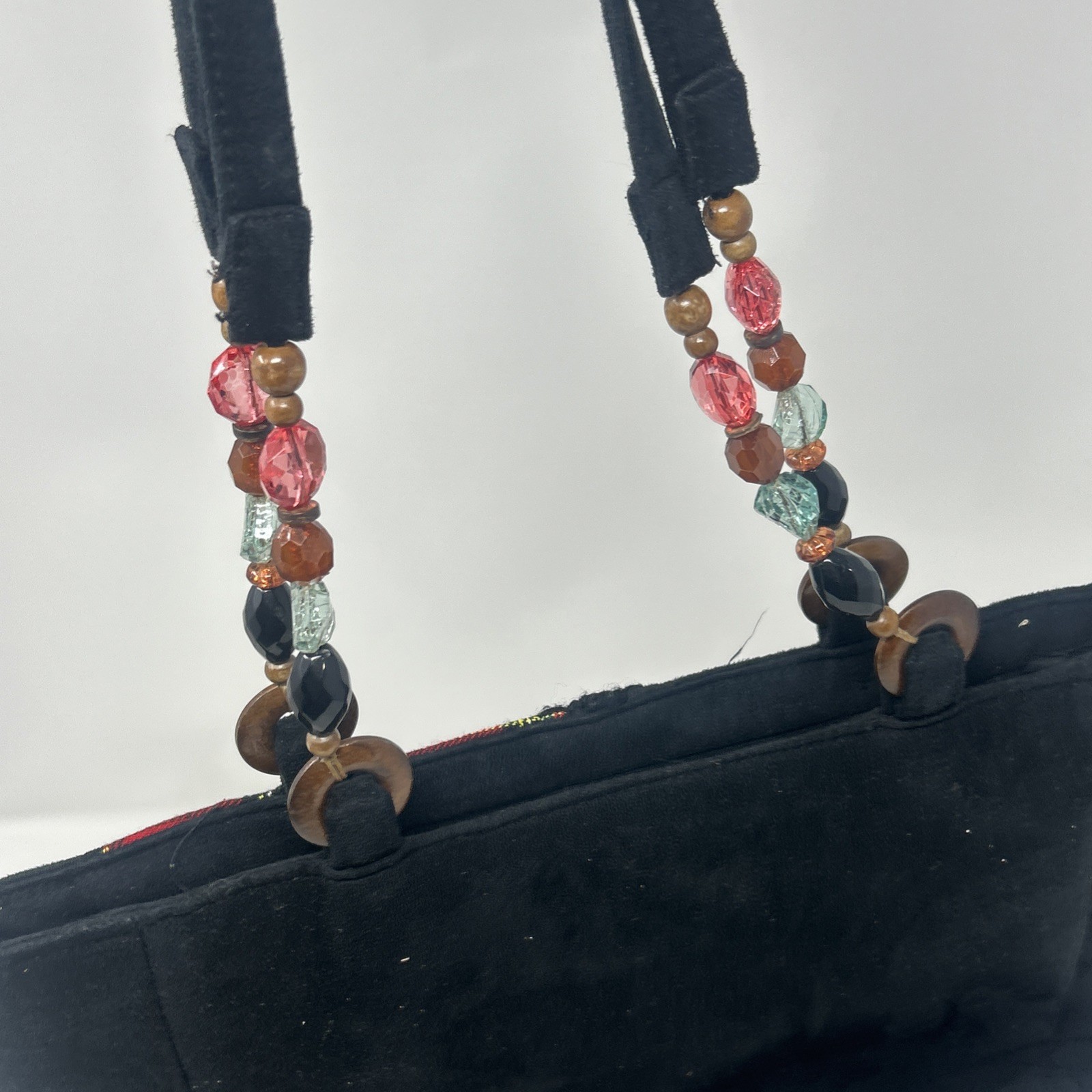 Cappelli Straworld Inc Patchwork Suede Christmas … - image 3