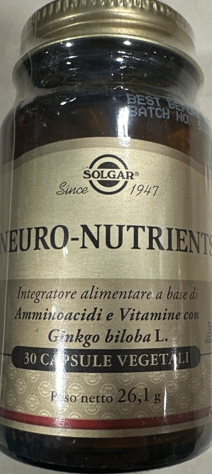 SOLGAR Neuro-Nutrients 30 Capsule Vegetali
