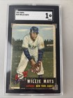 Willie Mays Card 1953 Topps #244 SGC 1