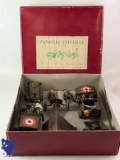 JOUET ANCIEN AD COFFRET AV 2 JEEP PANOPLIE ANTICHAR  MECANIQUE NO CIJ JRD 1950