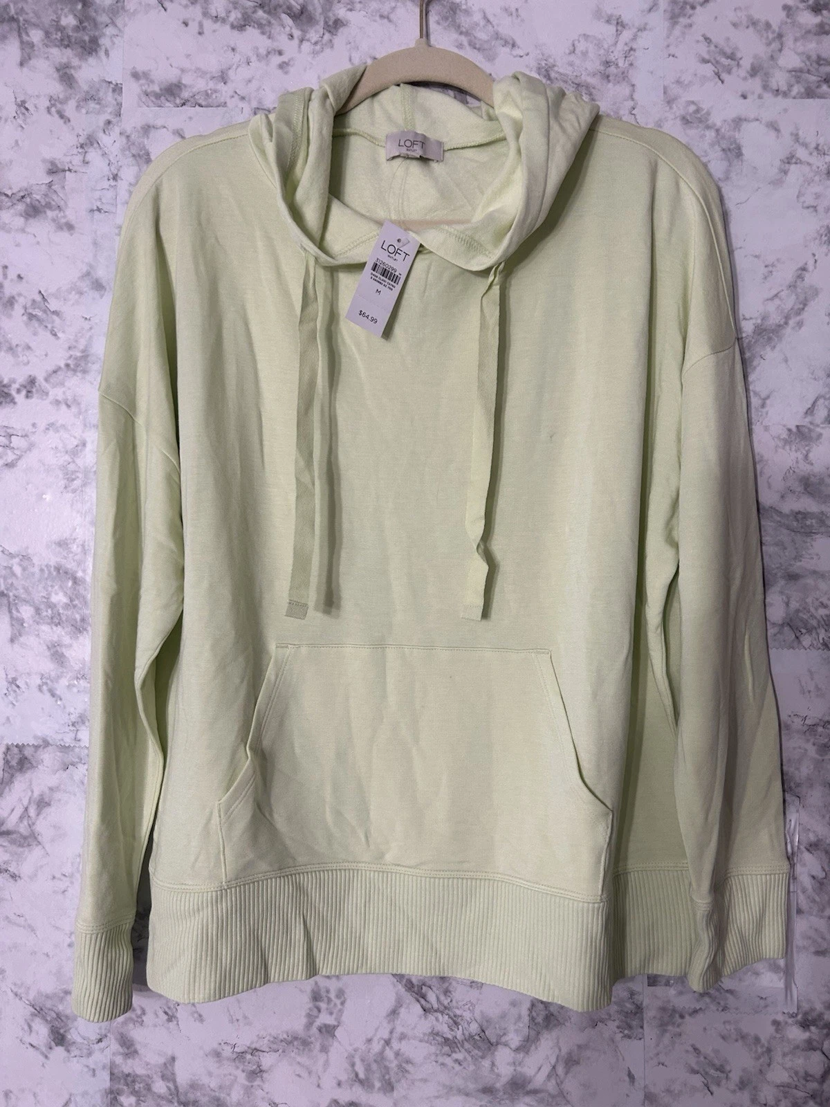 Loft Outlet Women Lightweight Hoodie Size M Green Comfy Cozy NWT
