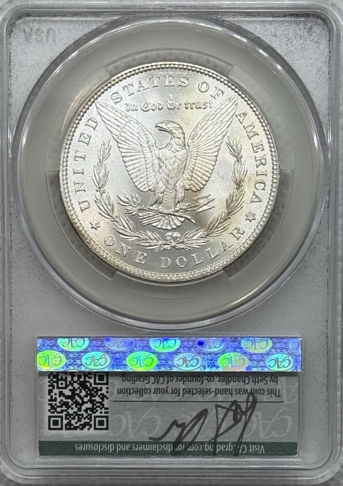 1885 Morgan Silver Dollar CAC Grading GSA MS65 WitterBrick | eBay