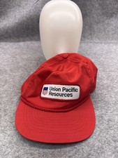 Union Pacific Resources Otto Hat Cap Mens One Size Red Vintage Strap Back Twill