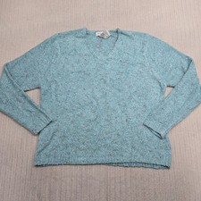 White Stag Sweater Womens XL Knit Pullover V Neck Long Sleeve Textured Cozy Soft