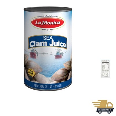 Sea Clam Juice 46 oz   All-Natural Broth from Wild Caught Sea Clams   No MSG ...