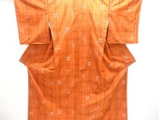 7658626: JAPANESE KIMONO / UNUSED KIMONO MICHIYUKI COAT ENSEMBLE / SILK / YONE