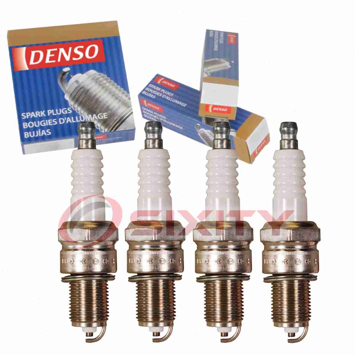 4 pc DENSO 6005 Standard Spark Plugs for W9EP 97128 6770 2264 1196 Ignition zn