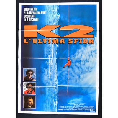 Manifesto K2 L'Ultima Sfida Franc Roddam Throw Mountain Hiroshi Fujioka ...