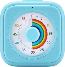 60-Minute Visual Timer for Kids, Silent Rainbow Countdown Timer for Time Managem