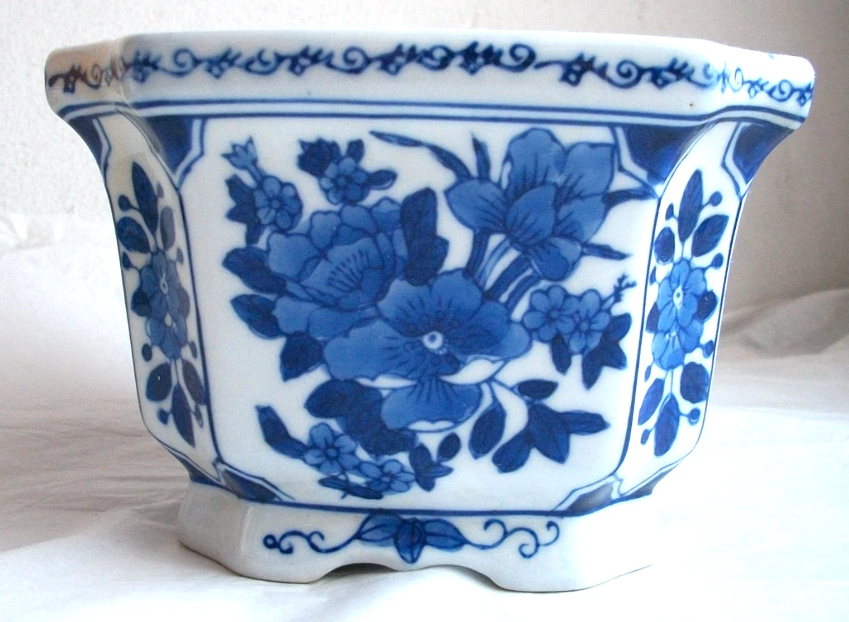 中国花盆古董陶瓷花盆| eBay