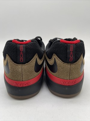 nike sb ishod wair light olive black varsity red