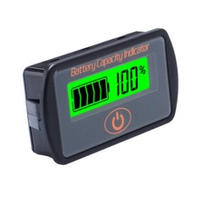 10pcs 12V/24V Adjustable LCD Lead-Acid Lithium Battery Capacity Tester Voltmeter