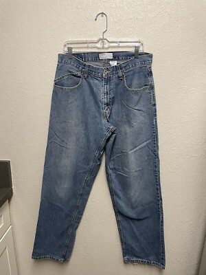 Y2K Levi's SilverTab Baggy Jeans 33x33 Blue Distressed 90's VTG | eBay
