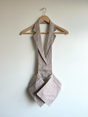 MAISON MARTIN MARGIELA Womens Deconstructed Tailored Vest, NEW W/O TAGS, medium