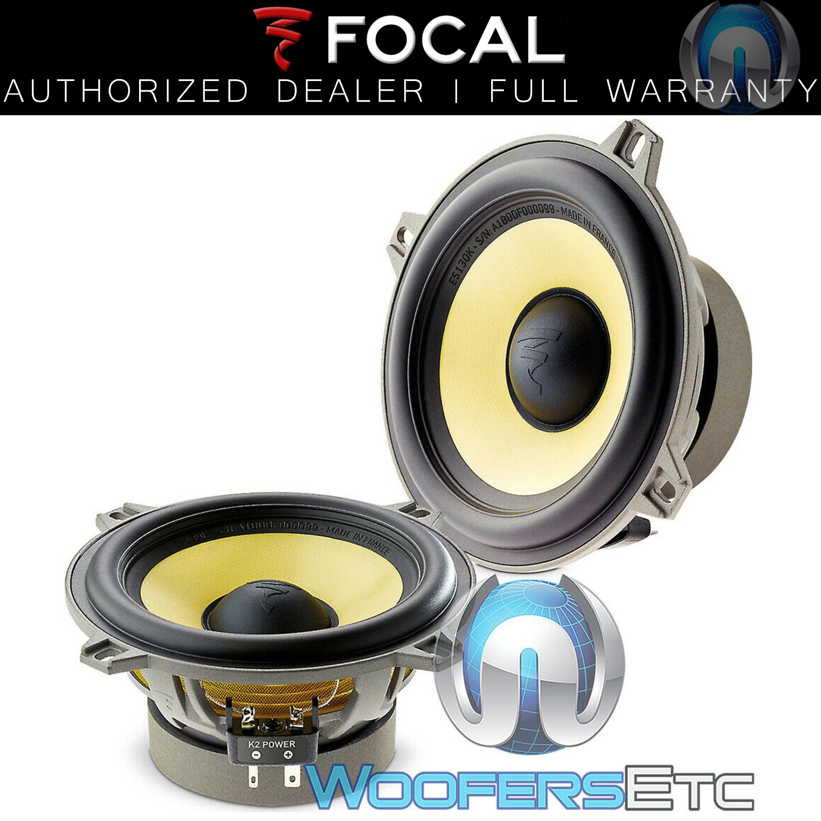 Sluiting modus Verlichting FOCAL W/ES130K 5.25" 80W RMS K2 POWER MIDBASS DRIVER SPEAKERS CAR AUDIO  PAIR NEW | eBay