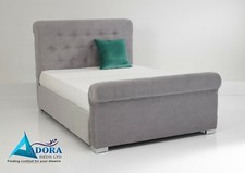 Image of NEW LUXURY SLEIGH BED EVERLY, ALL SIZES AND COLOURS AVAILABLE