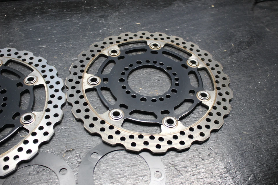 09-11 DISCOS ROTORES FRENO DELANTERO IZQUIERDO DERECHO KAWASAKI NINJA 650R EX650 650 2009 10 Foto 2 de 4