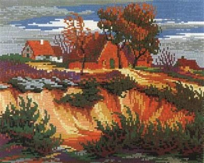 STICK IT® Mini Stecksystem Heideland ca. 9.000 Teile mit XXL-Steckvorlage Nr. 41208