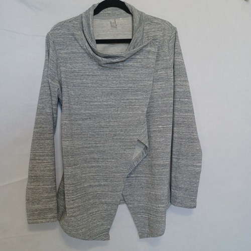 Gray Cardigan Sweatshirt Large 