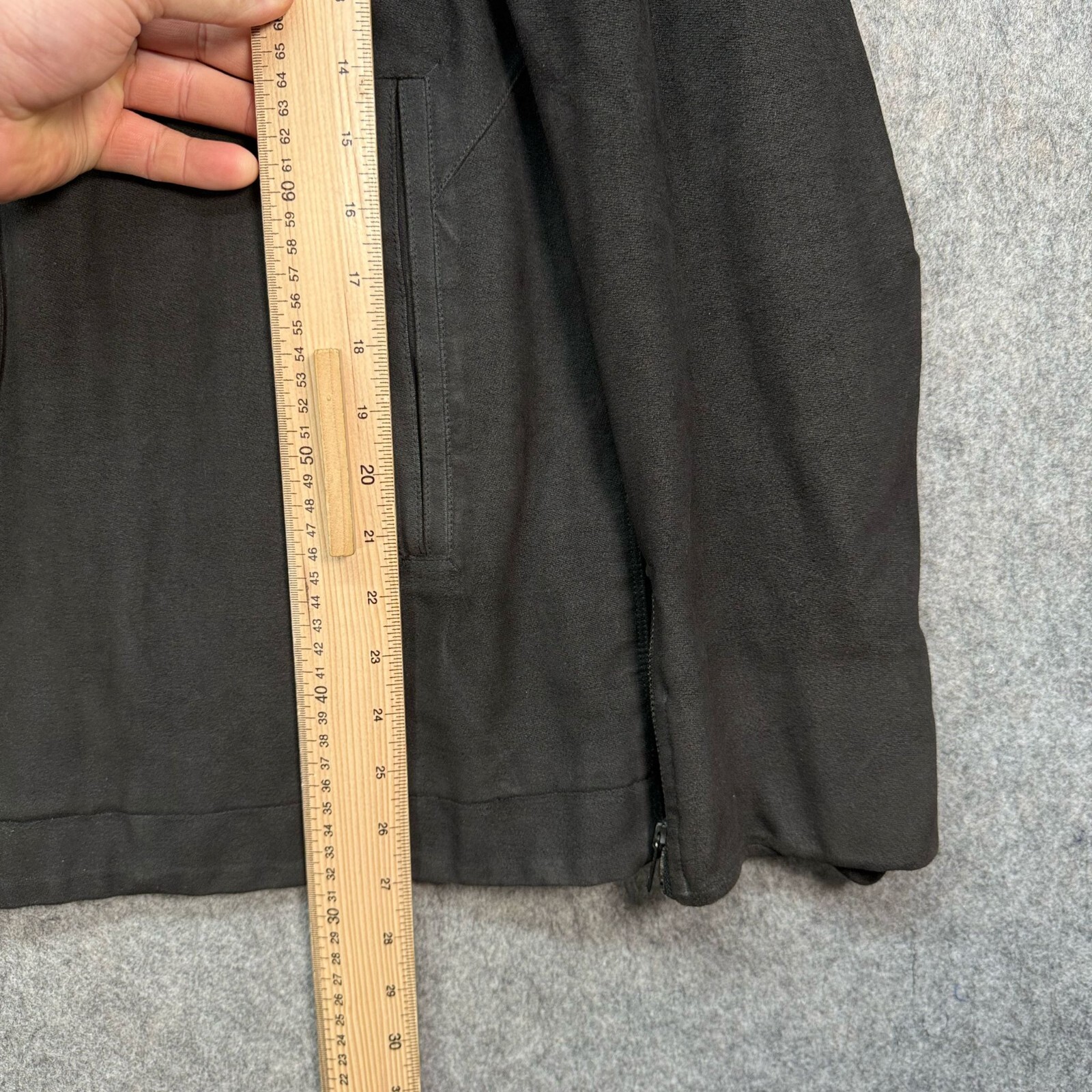 Reiss Jacket Mens Size UK Large Black Buttoned Ep… - image 3