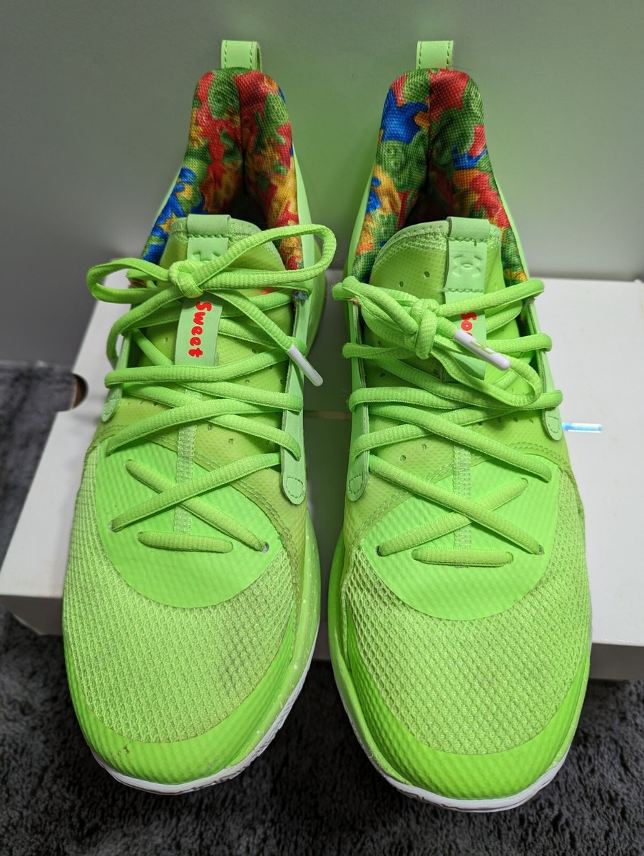Under Armour Sour Patch Kids Curry 7 Men's Size 7.5 Lime