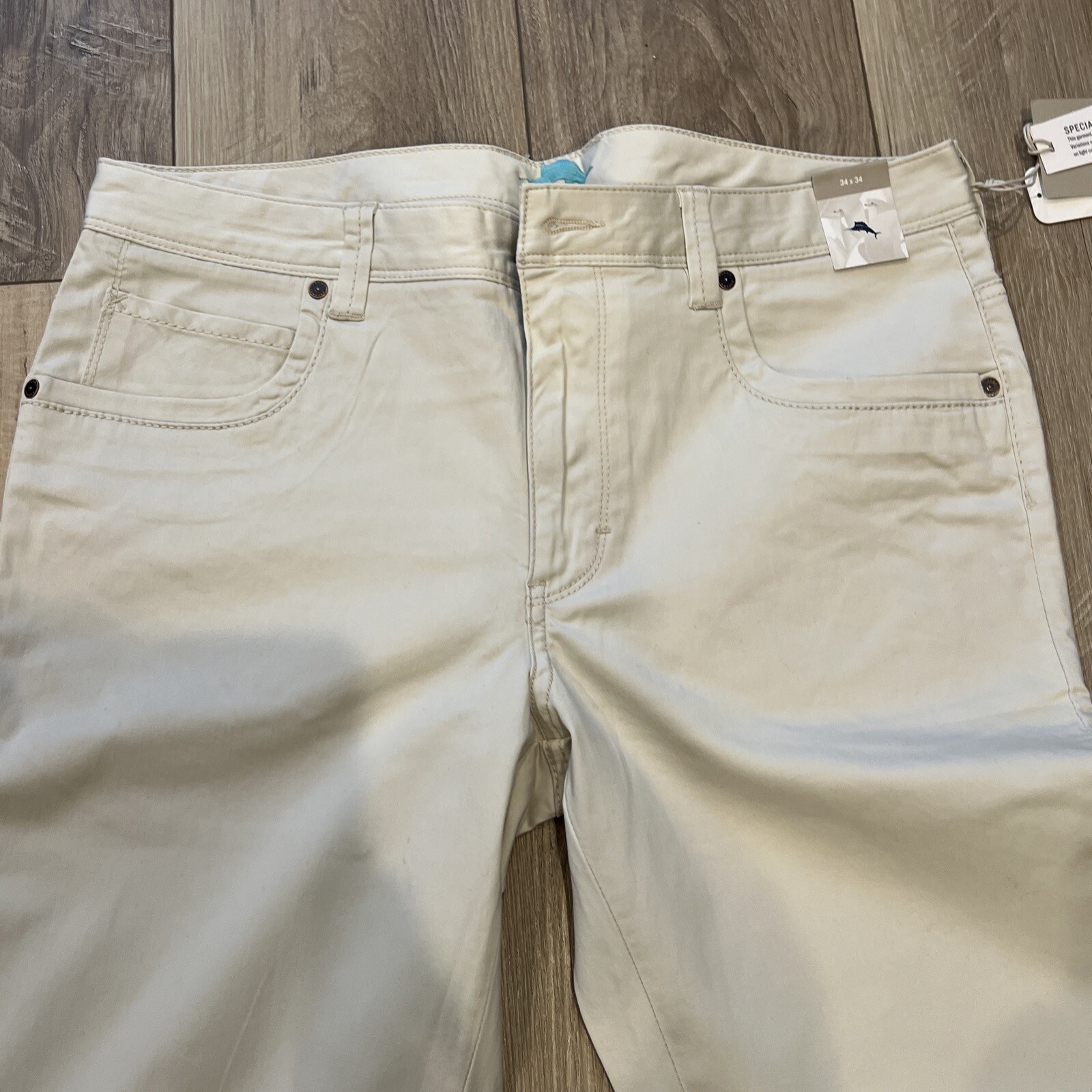 Tommy Bahama men flat front khaki pants size 34X34 129 Boracay