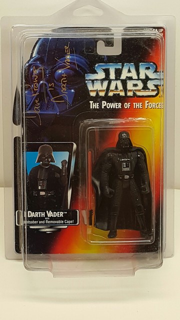 1995 Star Wars Figure Power of The Force Darth Vader DAVE PROWSE AUTOGRAPH | eBay