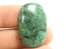 Emerald Smooth Oval Shape Cabochon Loose Handmade Gemstone For Making Jewelry
