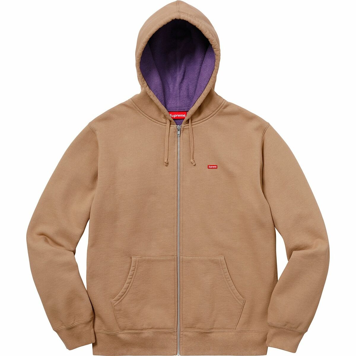 Supreme Contrast Zip Up Hooded Sweatshirt SS18 (SS18SW34) Men's Size M-L