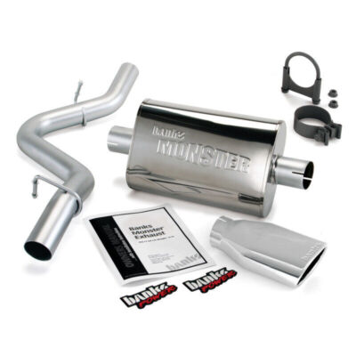Banks 51312 for 97-99 Jeep 2.5/4.0L Wrangler Slip Fit Cat Monster Exh Sys-SS