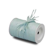 Blue Raffia  Pastel Blue Raffia Ribbon - Matte - 1/4in. x 100 Yds pm4434879 