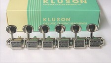 Kluson Deluxe Vintage Type Double Line Tuners - 6-in-line Set - Nickel or Gold