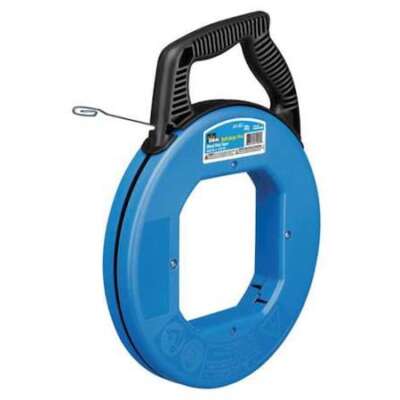 Ideal 31-057 Fish Tape, Length 240 Ft, Tape Width 1/8 In, Steel, Blue