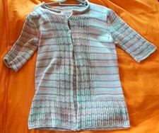 Strickjacke ,selbst gestrickt,Gr. 38/40,Baumwolle,gebraucht,Sehr guter Zust.