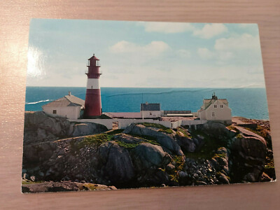 Postkarte Leuchtturm Ryvingen fyr pr Mandal Norwegen ungelaufen