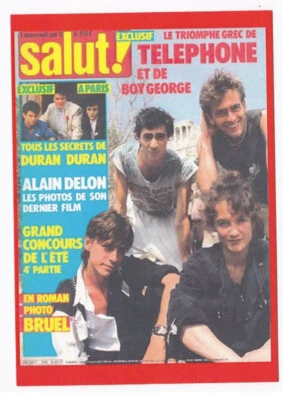 TELEPHONE carte postale n° SAL 136 AUBERT BERTIGNAC KOLINKA CORINNE DURAN DURAN - Photo 1/2