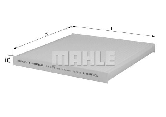 Knecht Mahle Innenraumfilter Pollenfilter (Passend FüR Nissan) LA 635-image
