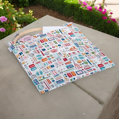 PROJECT CRAFT BAG & POUCH 'Sewing Notions' Design Fantastic Storage Bag Set - Picture 4 of 17