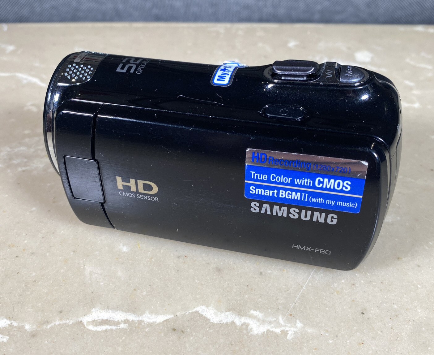Samsung HMXF80 Camcorder HDMI Output 52X Optical Zoom w/Battery eBay