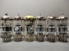 Amperex No Logo 6DJ8 Vacuum Tubes Qty 6 Amplitrex Tested Low One 6922
