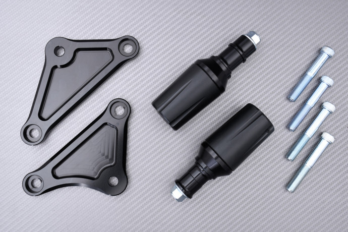 Curseurs de cadre noirs pour Suzuki GSX-S 950 2022-2024 absorption des chocs latéraux