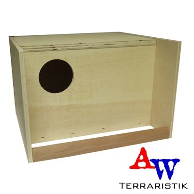 NOBBY Nistkasten für Großsittiche - 30 x 28 x 20 cm Loch Ø 7cm - Brutkasten Vogelhaus