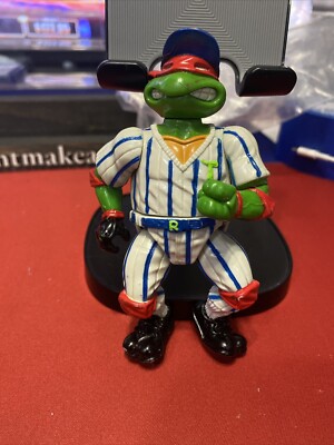 VTG TMNT Teenage Mutant Ninja Turtles Figure Raphael Baseball 1991 ...