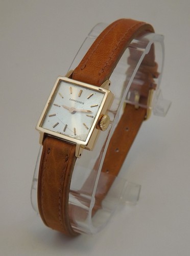 LONGINES OROLOGIO QUADRATO ORO ROSA 18 Kt GOLD WRIST VINTAGE ANNI '50 | eBay