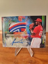 2022 Panini Chronicles Origins Rookie Jumbo Material Auto Joan Adon 1 of 1