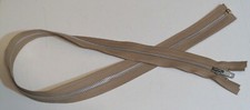 30 inch Tan Brown  Aluminum Metal 5 YKK Zipper Separating New 